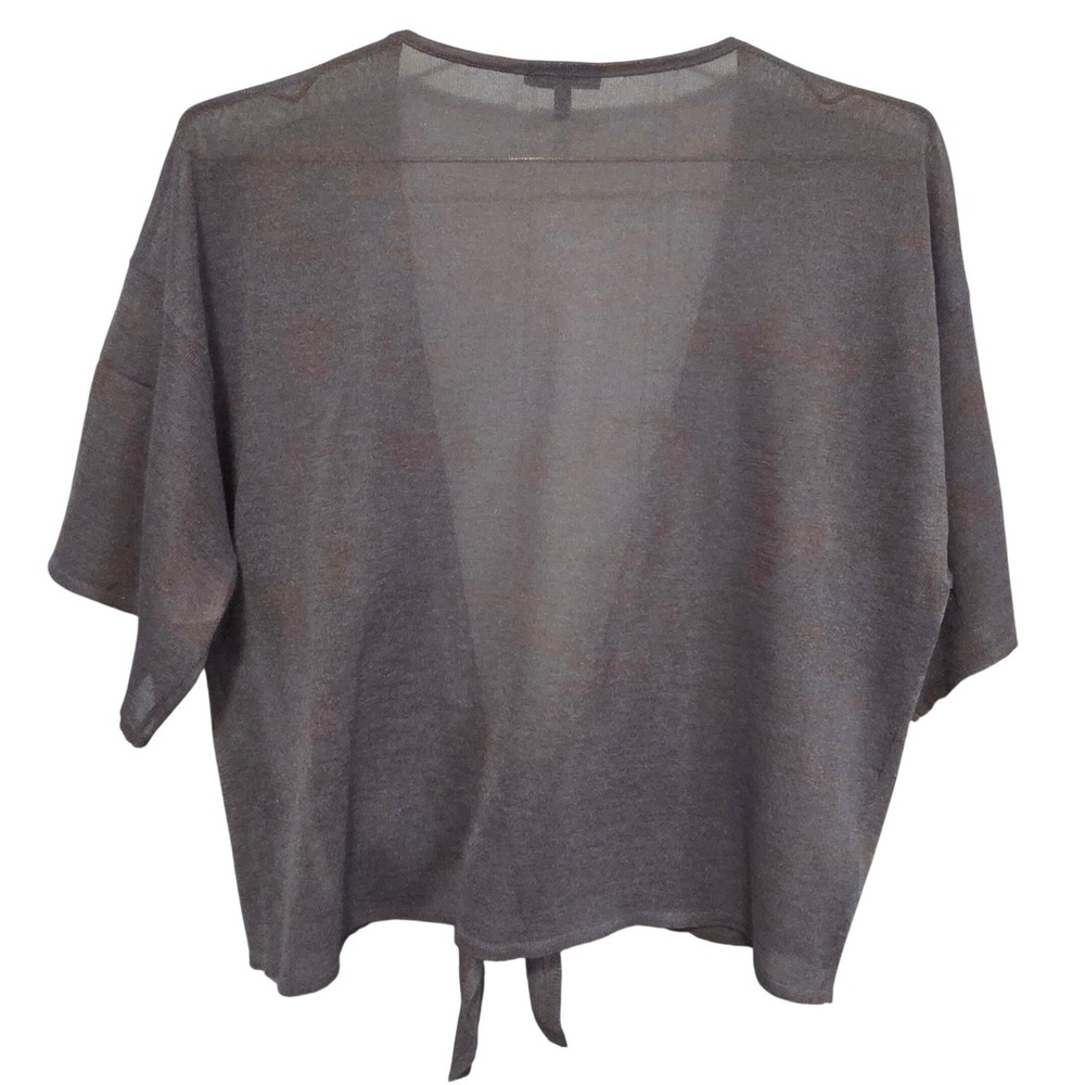 MARELLA Womens Light‎ Blue Knit Open Front Tie Front Cardigan Sweater Top Size L - Picture 4 of 7